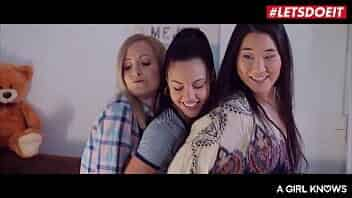 #LETSDOEIT - Sicilia Model, Apolonia and Katana - ASIAN TEEN TRIES LESBIAN SEX WITH HER BESTIES video