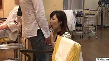 JAV Mizuna Wakatsuki hair salon covert blowjob and fingering Subtitles video