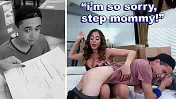 BANGBROS - Juan El Caballo Loco Gets Reprimanded By Cougar Stepmom Ariella Ferrera video