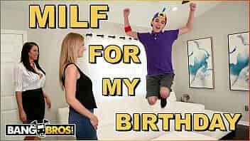 BANGBROS - Cougar Surprises The Birthday Boy With Cake And How MILF Pussy video