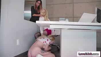 Three lesbian milfs having some pussy licking fun at bathroom video